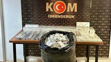 İskenderun’da 1640 paket kaçak sigara ele geçirildi