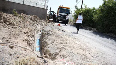 Ayaklıcaoluk’un Yeni İçmesuyu Hattının İmalatı Sürüyor