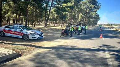 Kahramanmaraş’ta jandarmadan motosiklet denetimi