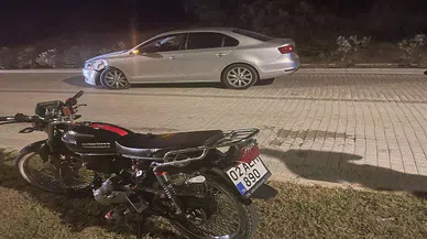 Manavgat'ta motosiklet kazası: 1 yaralı