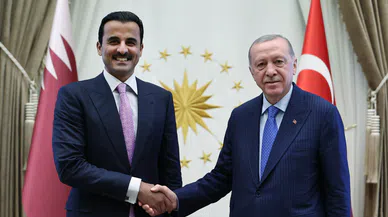 Cumhurbaşkanı Erdoğan, Katar Emiri Al Sani ile görüştü