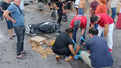 Motosikletin kazasında 3 kişi yaralandı