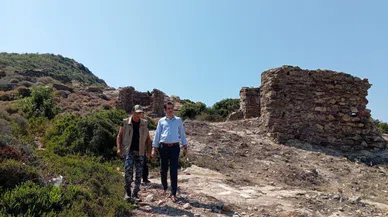 Kaymakamı Topsakaloğlu Arsinoe Antik Kentinde incelemelerde bulundu