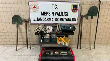 Mersin'de kaçak kazı yapan 11 şüpheli yakalandı