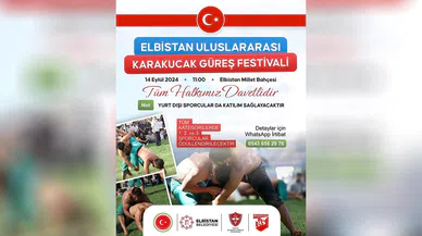 Elbistan’da Karakucak Güreş Festivali Düzenlenecek