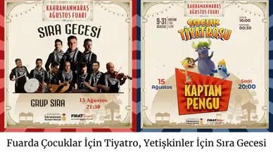 Fuarda Çocuklar İçin Tiyatro, Yetişkinler İçin Sıra Gecesi