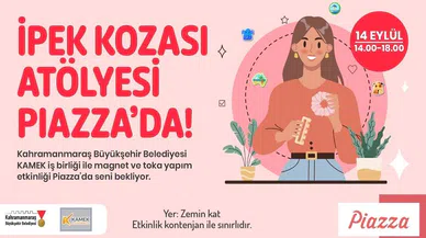 Büyükşehir’in İpek Kozası Atölyesi Katılımcıları Bekliyor