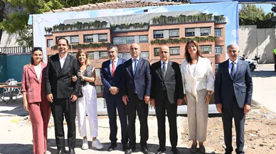 İki Milli Eğitim Bakanı Mehmet Balduk Fen Lisesi İnşaatını gezdi