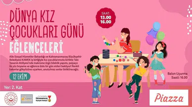 Büyükşehir’den Dünya Kız Çocukları Günü İçin Eğlenceli Etkinlik