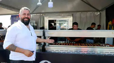 Kebapçılar TEKNOFEST'te dumansız mangal yaptı