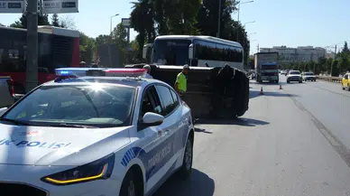 Takla atan araçtan burnu bile kanamadan çıktı
