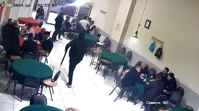 Okey Oynarken Pompalı Tüfekle Saldırıya Uğramıştı, Olay Anının Görüntüleri Ortaya Çıktı