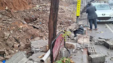 Kahramanmaraş’ta İstinat Duvarı Çöktü