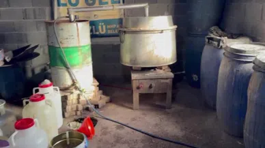 Ev Baskında Bin 50 Litre Kaçak Alkol Ele Geçirildi