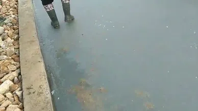 Çardak’ta Havuzlar Buz Tuttu