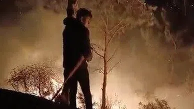 Ormanlık alanda çıkan yangın söndürüldü