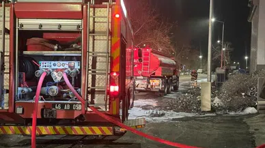 Kahramanmaraş'ta iş yeri yangını