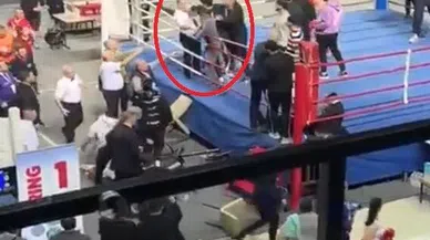 Kick boks maçında kavga ring dışına taştı