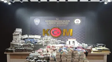 Kahramanmaraş'ta 6 bin 840 paket kaçak sigara ele geçirildi