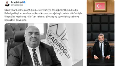 Başkan Görgel’den Arslanhan İçin Taziye Mesajı