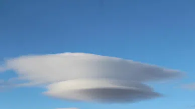 Kahramanmaraş semalarında UFO görünümlü bulut