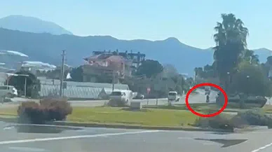 Motosiklet sürücüsü ters yönde ölüme meydan okudu