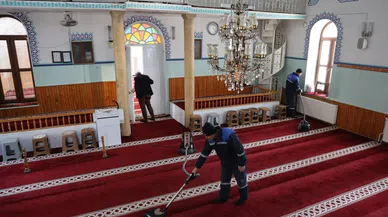 Kahramanmaraş'ta Ramazan hazırlığı, camilerde temizlik seferberliği
