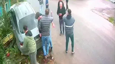 Ehliyetsiz sürücü bankta oturan kadını ezdi