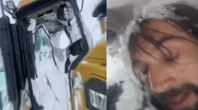 Ulaşıma kapanan yolu açmaya çalışırken çığ altında kaldı