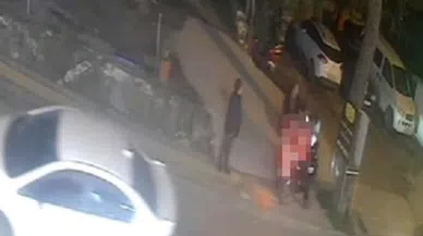 Motokuryelere sinir olduğu için durduk yere yumruk attı