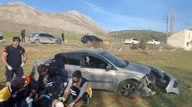 Ekinözü'ne Giden Öğretmenler Trafik Kazası Geçirdi