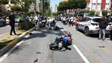 Motosikletler Çarpıştı: 2 Yaralı