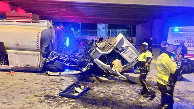 Fren arızası meydana gelen arazöz dehşeti yaşattı: 1 ölü, 1 ağır yaralı