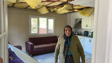 Depremde yıkılan evinin yerine yaptırdığı yuvası başına yıkıldı