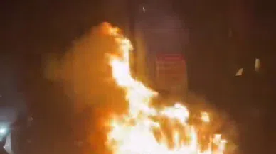 Yolcu Otobüsünde Korkutan Yangın