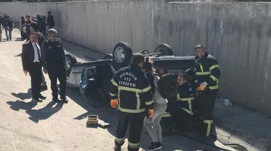 Otomobil şarampole devrildi: 2'si çocuk 4 yaralı
