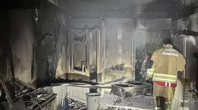 Dönercide korkutan yangın