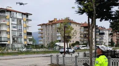 Dron Destekli Trafik Denetiminde Kurallara Uymayan 7 Araca Ceza