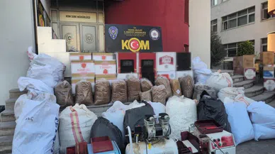 653 kilogram kaçak tütün ele geçirildi: 4 gözaltı