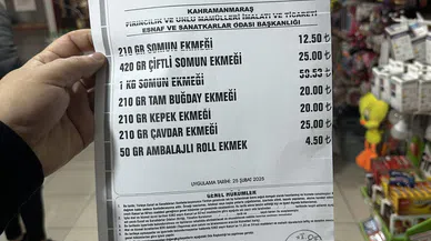 Kahramanmaraş’ta Ekmek Zammı Yeniden Yürürlükte