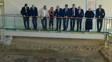 Vali Ünlüer ve HTY Yönetim Kurulu Başkanı Germanicia'yı Ziyaret etti