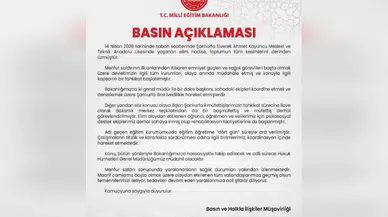 Okulda Yaşanan Olay Sonrası Bakanlıktan Açıklama