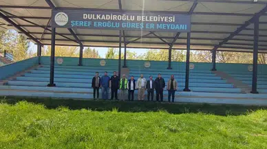Dulkadiroğlu Belediyesi Dereköy Güreş Meydanı’nı İnceledi