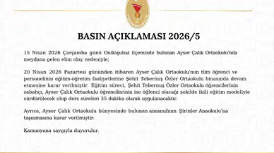 Okulda Yaşanan Olay Sonrası Eğitim Kararı Açıklandı