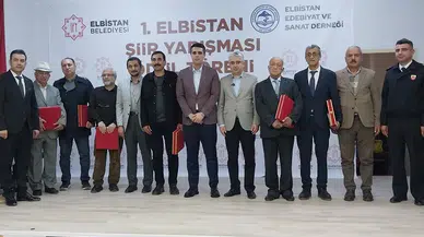 Elbistan'da 1. Şiir Yarışması Ödülleri Dağıtıldı