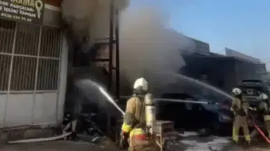 Kahramanmaraş’ta Sanayi Sitesinde Yangın