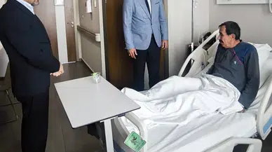 Gaziler Derneği Başkanı Özbek’e Geçmiş Olsun Ziyareti