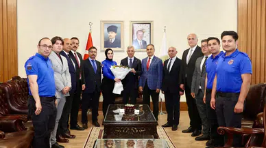 Vali Ünlüer Ceza İnfaz Personellerini makamında kabul etti