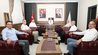 Turan Akpınar Şube Müdürlerini Ağırladı