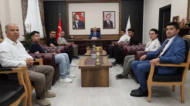 Türkiye İkincisi Sporculardan Turan Akpınar'a Ziyaret